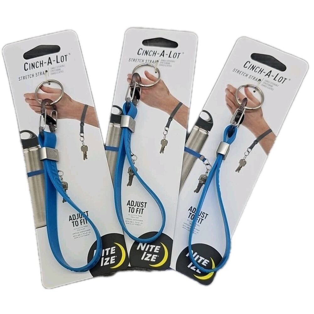 Nite•Ize • Cinch-A-Lot Stretch Strap • 3-pack • Adjust To Fit • Silicone [F]